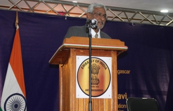 Secretary-ER Shri Dammu Ravi graced the Indian Community reception Dec 2023
